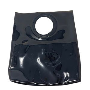 Black Patent Handbag . EUC